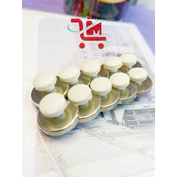 Combo 10 Cục Nam Châm Hít Bảng Size D27 Có Núm Trắng Cầm Tiện Lợi/Giúp Hít Giấy, Bản Vẽ, Bài Thuyết Trình Chắc Chắn 3