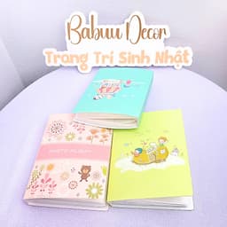 Cuốn Album ảnh 9x13cm 52 ngăn nhựa dẻo và 100 ngăn bìa cứng xinh xắn Babuu Decor 7