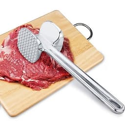 Búa dần thịt, giã gừng tỏi bằng nhôm và Dụng Cụ Nghiền Tỏi Bằng Thép Garlic Press . 4