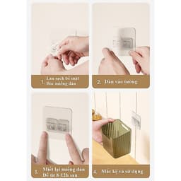 Hộp Nhựa Đựng Hành Tỏi, Hoa Qủa Để Tủ Lạnh Có Móc Dán Treo Tường 5
