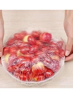 Túi 100 chiếc Màng Bọc Thực Phẩm siêu co dãn, có chun kèm túi hình gấu tiện dụng 6