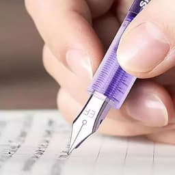 Bút Máy Ngòi EF trơn - F34 cho học sinh có sẵn mực, Viết siêu êm trơn, Dung Tích Lớn, Mực Nhanh Khô 8