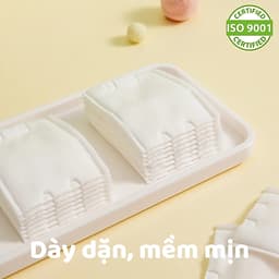  Combo 5 Bông tẩy trang MNS 180 miếng cotton tự nhiên, cao cấp mềm mịn  2