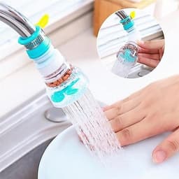 COMBO 6 Đầu Vòi Lọc Chống Bắn Nước Có Bộ Lọc Xoay 360 Độ - Đầu Lọc Nước 3 Tầng Kéo Dãn 12cm 4