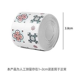 Băng PVC dán viền đa năng dán cạnh bếp bồn rửa chén, bếp ga chống thấm họa tiết hoa lá 150x3.8cm 7