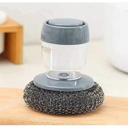 Bàn chải đa năng rửa xoong nồi, bát đĩa với bình đựng xà phòng tiện lợi. 4