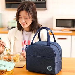 Túi Đựng Hộp Cơm Giữ Nhiệt Văn Phòng, Túi Giữ Nhiệt Đựng Có Quai Cầm Dùng Đựng Cơm Trưa Mang Đồ Ăn-ZEST 6