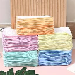 Set 10 Khăn Sữa 4 Lớp Taco dày dặn và mềm mại kích thước 25x28cm phù hợp cho bé sơ sinh 3