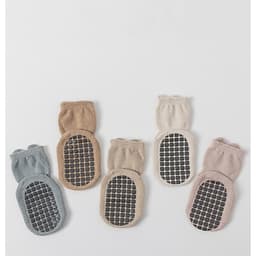 Tổng hợp tất mùa lạnh trẻ em -  Set 5 Tất Vớ Cổ Cao Hình Thú Đế Cao Su Chống Trượt Cho Bé 0-2 tuổi 8