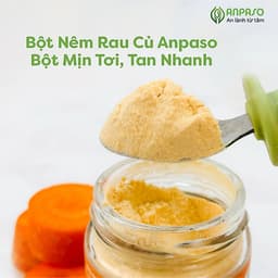 Bột nêm ăn dặm rau củ Anpaso 60g cho bé từ 6 tháng tuổi vị tự nhiên không thêm muối đường 4