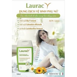 Dung dịch vệ sinh phụ nữ LAURACY - Dịu Nhẹ, Cân Bằng pH, Dưỡng ẩm sâu - Chai 100ml 6