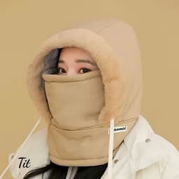 ''[Mũ Phao Trùm Đầu ]''Lót Lông Có Dây Buộc - Dùng Cho/Nam/ Nữ. đi xe máy''Q/T'' 7