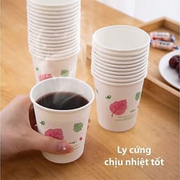 Set 100 Cốc Giấy Dùng 1 Lần Dung Tích 235ml Giá Sỉ Bịch 50 Cái Tiện Lợi. Tiện Ích 24/7 6