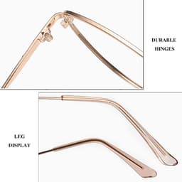 Gọng kính cận thời trang nữ NARO EYEWEAR  dáng mắt mèo chống UV chất liệu kim loại - 5002 5