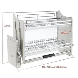Giá Bát Nâng Hạ Inox 304 HATO, Điều Chỉnh Cao Thấp Với Hộp Số Chống Kẹt, Kệ Đựng Đồ Nhà Bếp Thông Minh Bảo Hành 24 Tháng 2