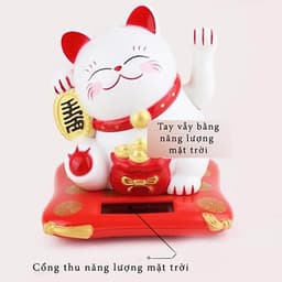 Mèo Thần Tài đón nhận năng lượng mặt trời, mang đến vận may và tài lộc dồi dào. 3