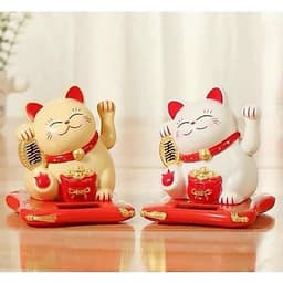 Mèo Thần Tài đón nhận năng lượng mặt trời, mang đến vận may và tài lộc dồi dào. 4