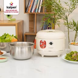 Nồi cơm điện lòng nồi Inox 304 liền khối KALPEN R16 1.2L hàng chính hãng 4