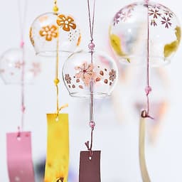 Chuông gió Furin thủy tinh phong cách Nhật Bản treo trang trí nhà cửa 3