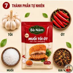 Combo 5 gói muối ớt bà Năm giòn bì thơm ngon dokhogiasi 4