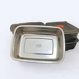 COMBO 3/5 hộp Inox 1200ML,1500ml, 2200ML LOẠI 1 Có Nắp Đậy Hút Chân Không, Khay Đựng Đồ Để Tủ Lạnh Ngăn Mùi 5
