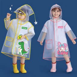 Áo Mưa Cho Bé Chống Thấm Tiện Lợi Với Thiết Kế Dễ Thương Phù Hợp Cho Bé Tới Trường An Toàn 2