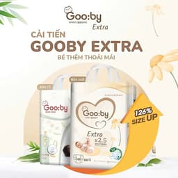(Combo quà 1 bịch) Tã/bỉm Gooby Extra mềm mại, chống tràn, siêu thấm hút, khô thoáng an toàn cho bé 7