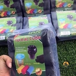 Combo 5 Sét 15 Cuộn túi đựng rác đen tự phân hủy Size đại 55x65 cm 8