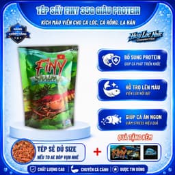 Tép Sấy FINY Cao Đạm Cho Cá Cảnh | Giàu Protein Hỗ Trợ Lên Màu, Viền Sắc Nét | Cá Lóc, Cá Rồng, La Hán 2