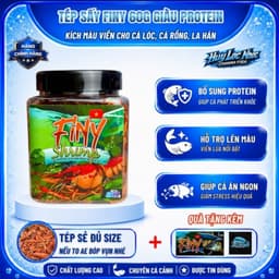 Tép Sấy FINY 35g Cao Đạm Cho Cá Cảnh | Thức Ăn Giàu Protein Hỗ Trợ Lên Màu | Cá Lóc, Cá Rồng, La Hán 2