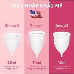 Cốc nguyệt san Lincup Mỹ chính hãng - Silicon Y tế an toàn, không tràn, thoải mái, dễ sử dụng 4