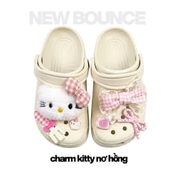 Dép Sục Nam Nữ (KHÔNG CHỮ) Có Quai Thời Trang Tặng Kèm Phụ Kiện Charm Hỗ Trợ Đổi Size NEW BOUNC 2
