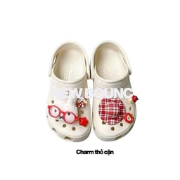 Dép Sục Nam Nữ (KHÔNG CHỮ) Có Quai Thời Trang Tặng Kèm Phụ Kiện Charm Hỗ Trợ Đổi Size NEW BOUNC 6