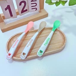 Thìa ăn dặm báo nóng Tootie cho bé ăn dặm, Thìa ăn dặm cảm biến nhiệt cho bé 6