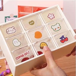 Tủ nhựa 9 ngăn trong suốt đựng đồ trang sức free ship 2