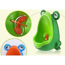 Bô tiểu đứng cho bé trai, Bồn tiểu cho bé dán tường hình ếch 6