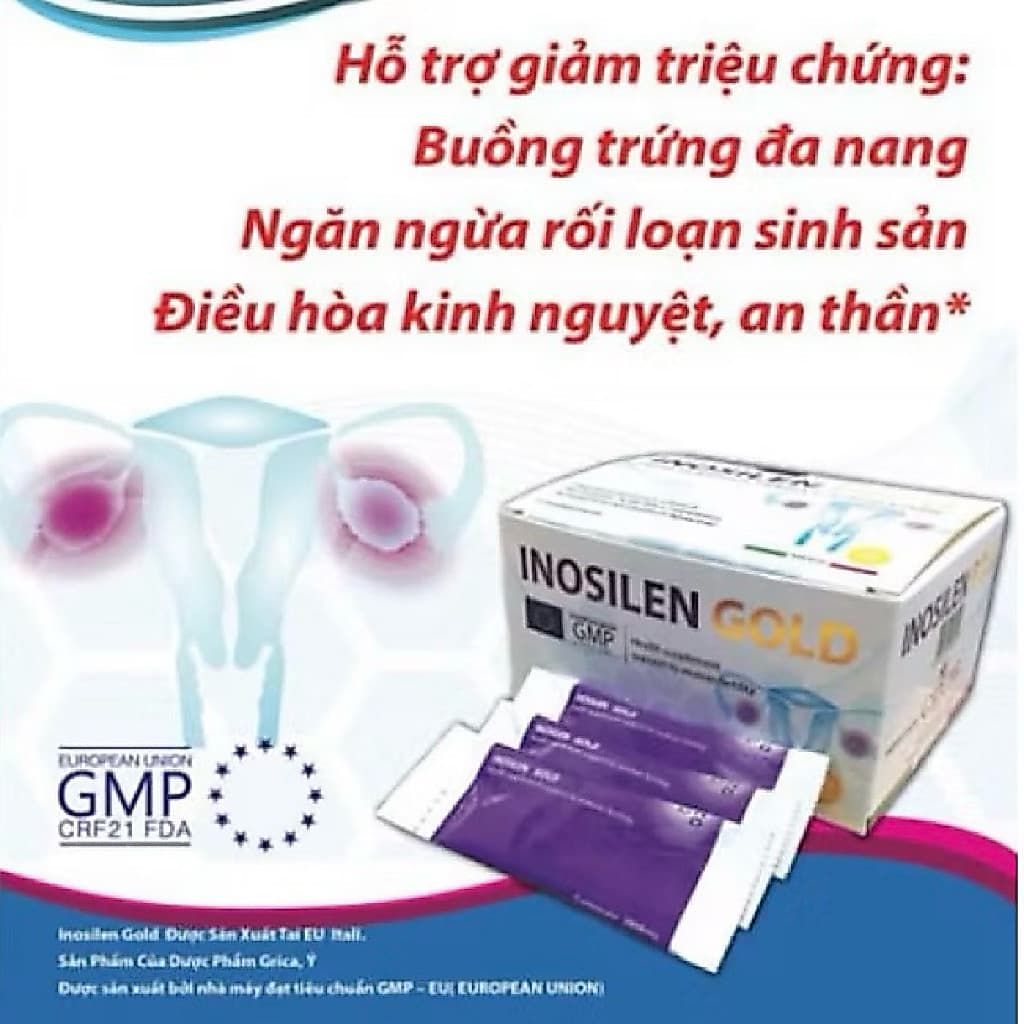 INOSILEN GOLD – Hỗ trợ tăng khả năng thụ thai, cân bằng nội tiết, tự tin làm mẹ! 🇮🇹✨