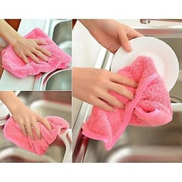 Khăn lau tay treo tường nhà bếp hình chiếc váy màu sắc xinh xắn dễ thương hai mặt 8