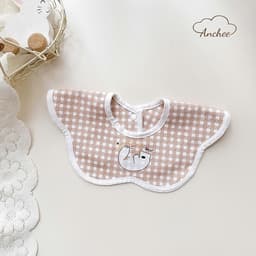 (Set 3 yếm) Yếm Xô vuông viền kẻ Anchee mẫu mới hình in siêu xinh cho bé 5