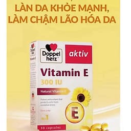 Doppelherz Aktiv Vitamin E - Viên Uống Bổ Sung Vitamin E Hỗ trợ làn da khỏe mạnh và hỗ trợ làm chậm quá trình lão hóa da 1