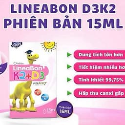 Lineabon (hồng 15ml) tinh khiết hỗ trợ hấp thu canxi dạng nhỏ giọt tiện lợi cho bé 1