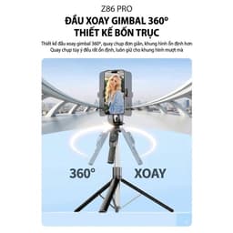 Gậy Z86 pro selfie 2 đèn 2 kẹp- Tripod-livestream-chụp ảnh quay video 6