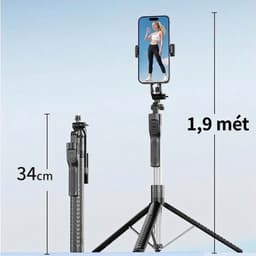 Gậy Z86 pro selfie 2 đèn 2 kẹp- Tripod-livestream-chụp ảnh quay video 3