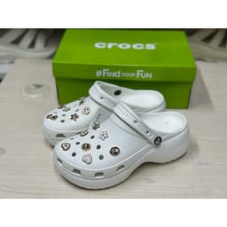Sục Cross Platfom classic siêu nhẹ tăng 5cm chiều cao (tặng full charm) 4