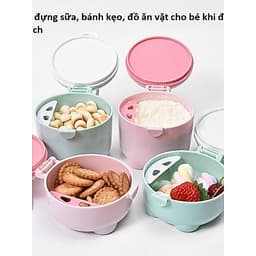 #Hộp chia sữa cho bé giúp mẹ dễ dàng đo chính xác lượng sữa mỗi bữa ăn của bé(KHOTRANGMON) 2