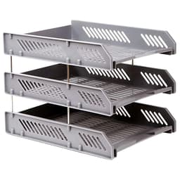 Khay hồ sơ 3 tầng Kioto đa năng, kệ đựng file tài liệu giúp bàn làm việc ngăn nắp gọn gàng, giá lưu trữ công văn giấy tờ 5
