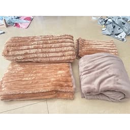 Bộ vỏ chăn ga gối nỉ nhung lông thỏ siêu mềm mịn 8