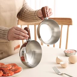 Nồi Mini Inox Cán Gỗ 14cm,Chống Bỏng ,Tay Cầm Chắc Chắn,Nấu Mì,Đun Sữa,Dùng Được Bếp Gas & Bếp Từ 7
