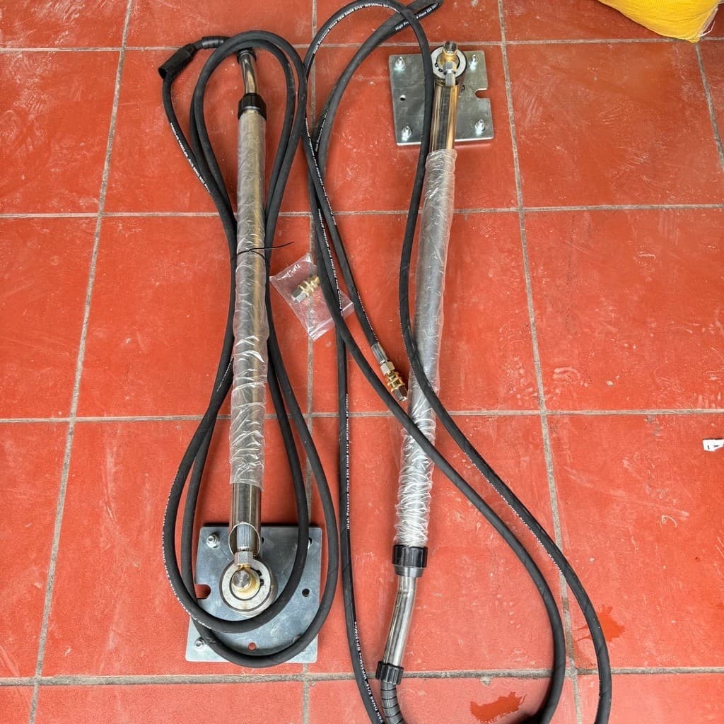 Tay Quay Rửa Xe 360 Độ Inox 304 Không Gỉ Rất Bền, Chịu Lực Tốt, 2x5m & 2x2m dây dài 7M không rỉ nước