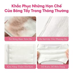 [MUA 3 TẶNG 1] Colorkey Luminous Bông tẩy trang Cotton mềm tiện lợi 100 miếng 3